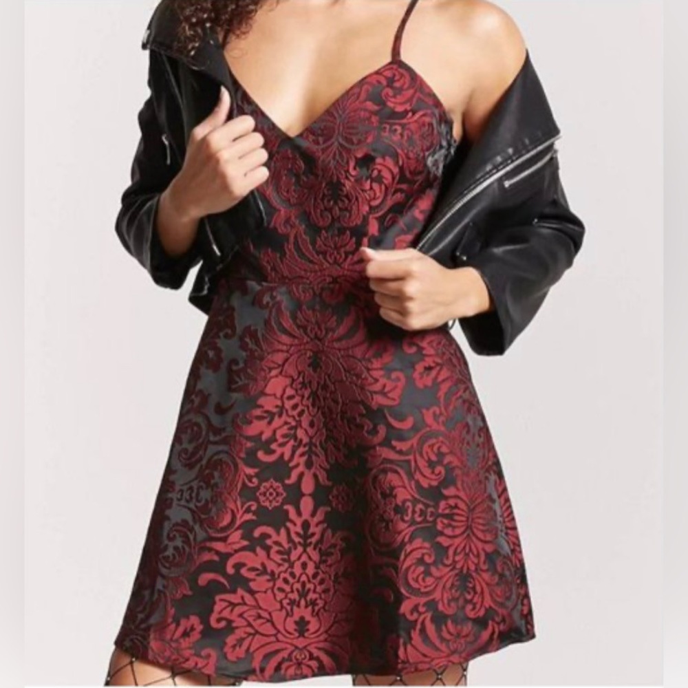 Brocade mini dress